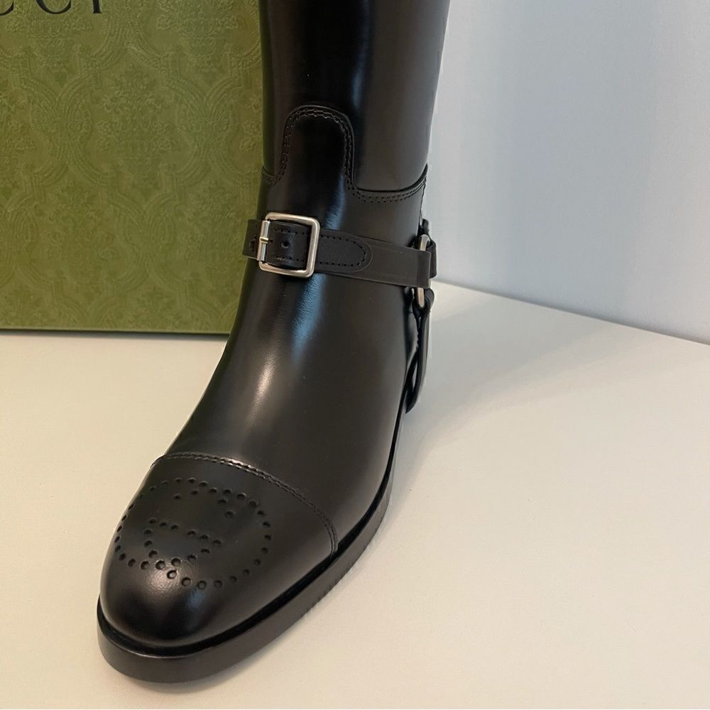 GUCCI
Harness Knee Boot Black/Amber Honey - Picture 9 of 15